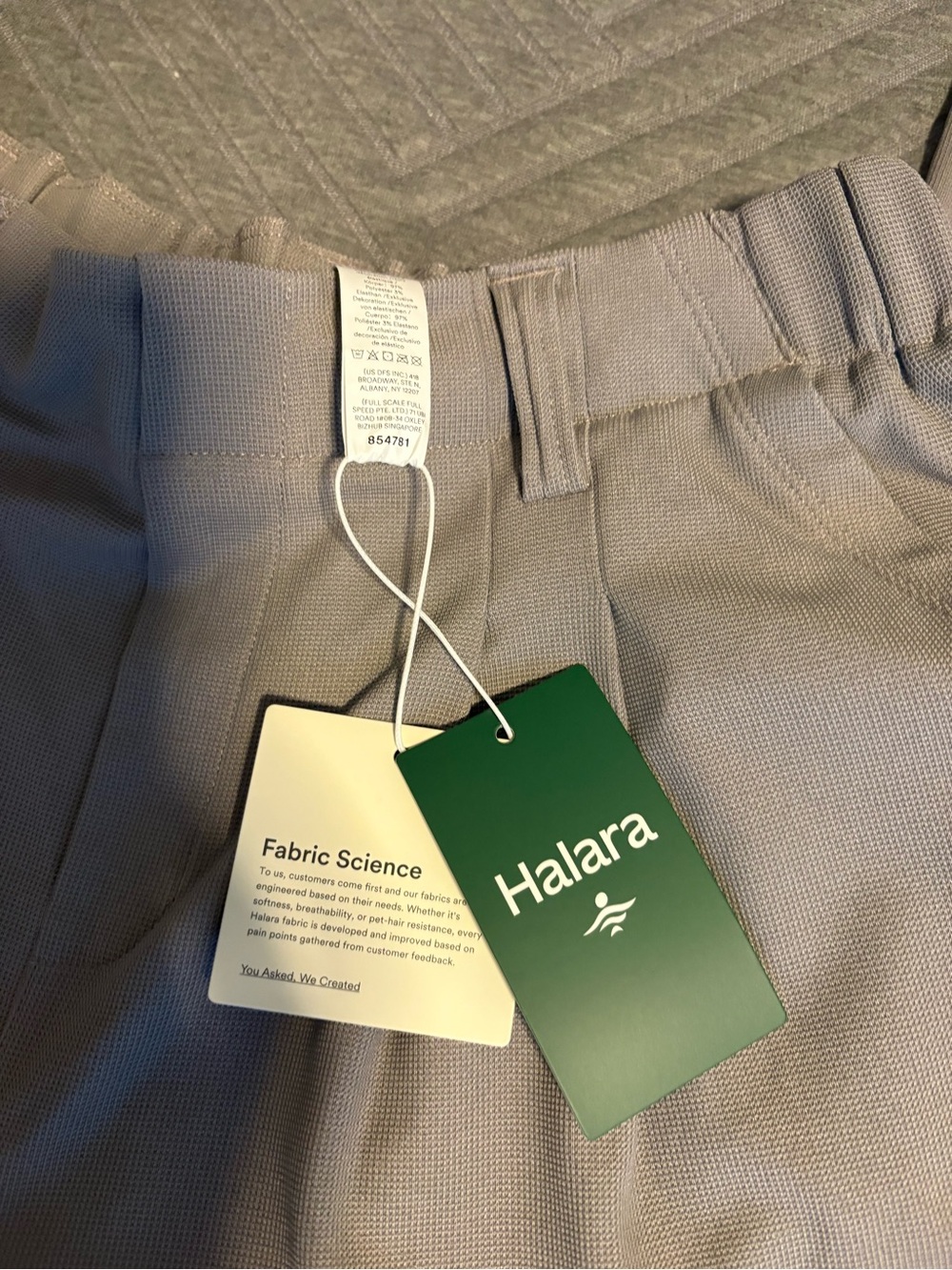 HALARA High-Waist Pleated Women’s Shorts in Light Taupe - Picture 2 of 3